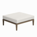 Modway - Northlake Terrasse extérieure Teck Ottoman in Gris vieilli-Assemblée requise