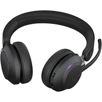 Jabra - Casque stéréo sans fil Bluetooth/USB-A supra-auriculaire Evolve2 65 - Teams-Connectez deux appareils compatibles Bluetooth en même temps, incluant l’appareil mobile et l’ordinateur.