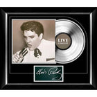 Elvis Presley Concert Cover with Silver Vinyl - Impression encadree - 28" x 24"-Qualité supérieure - music memorabilia