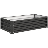 Outsunny - Jardin surélevé 4 pi x 2 pi x 1 pi-La meilleure et la plus simple façon de cultiver votre propre jardin à la maison 