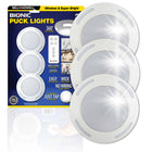Bell+Howell - Lampes LED Bionic Super Bright pour dessous d'armoire - Paquet de 3-Conception sans fil avec télécommande, utilisation de la télécommande ou de la lumière du robinet