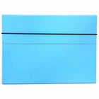 JAM Paper - Étui de transport portefeuille fin avec fermeture élastique - 9,25 x 12,5 - Bleu ciel-Étui de transport portefeuille bleu ciel