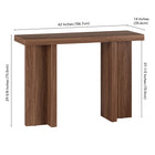 Hudson&Canal - Console Dimitra 42" L - Noyer satiné-9
