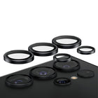 PanzerGlass - Protecteur d'objectif d'appareil photo Hoops pour Samsung Galaxy S24 Ultra - Noir-Cerceaux élégants conçus pour un meilleur ajustement/protection ; Cerceaux individuels