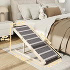 PawHut - Rampe pliante pour chien 16 po-23,5 po H pour canapé, avec tapis antidérapant-Réglable à une hauteur de 16,1 po / 20,1 po / 22,4 po / 23,6 po (41/51/57/60 cm), s'adapte parfaitement à votre lit, canapé ou voiture 