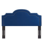 Modway - Belinda Performance Velvet Tête de lit King/King de Californie, Marine-Frontière de Nailhead