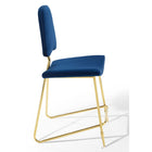Modway - Ponder Performance Velvet Tabouret de comptoir - Marine-Vintage Glamour Style