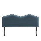 Modway - Cosette Performance Velvet Tête de lit King Size, Bleu Cadet-Assemblée requise