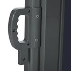 Outsunny - Store latéral rétractable 118 po L x 63 po l avec résistance aux rayons UV et au vent - bleu foncé-Fonction de retour automatique, se tire facilement grâce à la poignée

