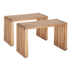 Zuo - Riviera Banc Extensible - Naturel - Ensemble de 2-Peut accueillir jusqu’à 2 personnes confortablement