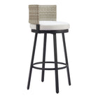 Zuo - Midnight Wave Tabouret de bar - Blanc-Finition conçue pour l’extérieur
