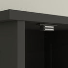HOMCOM - Armoire de rangement de salle de bain étroite 67 po, noire-La surface en MDF peint garantit un nettoyage facile 
