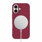 Blu Element - Étui Silicone MagSafe pour iPhone 17 - Canneberge-Bords surélevés pour protéger l'appareil photo et l'écran