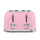 SMEG - Grille-pain 4 tranches 4x4 - rose-Fentes larges avec centrage automatique, pour des tranches de différentes épaisseurs