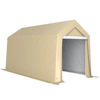 Outsunny - Abri portable 7 pi x 12 pi-Toit et parois latérales en PE épais bloquent les rayons UV et la pluie légère  
