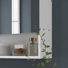 Kleankin - Armoire à pharmacie murale de salle de bain avec miroir - blanc-Structure en MDF, adaptée à une utilisation quotidienne 