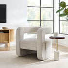 Modway - Jaylin Rembourré Chenille Chaise d’accent - Gris colombe-Rembourrage en mousse dense