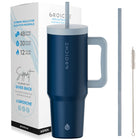 GROSCHE - Aspen Gobelet Isolé avec Poignée - 40 oz - Bleu Montagne-Isolation sous vide à triple paroi
