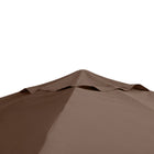 Outsunny - toit de rechange pour gazebo carré 10 pi L x 10 pi l, couverture supérieure résistante aux UV, orange-Dessus ventilé pour une bonne circulation de l'air et rester au frais  