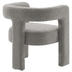 Modway - Kayla Boucle Tapis Fauteuil - Gris clair-Capsules de pied non marquées