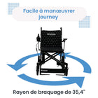 Journey - Air Elite Fauteuil électrique pliant léger - noir-Les deux moteurs brushless offrent un fonctionnement quotidien fluide et précis