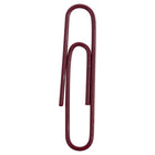 JAM Paper - Trombones jumbo colourés - grands 2 po - trombones bourgogne/marron - 75/paquet-Couleur : Bordeaux