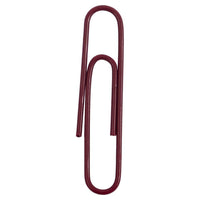 JAM Paper - Trombones jumbo colourés - grands 2 po - trombones bourgogne/marron - 75/paquet-Couleur : Bordeaux