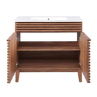Modway - Render 36" Vanette de salle de bain - Blanc noyer-8