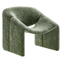 Modway - Vivi Chenille Rembourré Chaise d’accent - Basil-Chaise d’accent Luxe