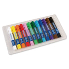 Creativity Street - Bâtons de peinture tempera glissants - 12 couleurs primaires assorties - 5 grammes - 2 paquets de 12-Ces bâtons ne saignent pas à travers, ne froissent pas ou ne déchirent pas le papier