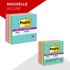 Post-it - Feuillets super collants - collection Éclat de lumière - 3 po x 3 po - 90 feuillets/bloc - 450 feuilles - paquet de 5-Les Feuillets super collants Post-it collent et recollent pour que vos idées ne passent pas inaperçues