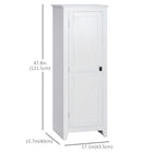 HOMCOM - Armoire de cuisine 48 po avec porte de grange - blanc-Style ferme avec porte de grange qui complète toute décoration de cuisine 