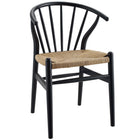 Modway - Flourish Fuseau Fauteuil d’appoint de salle à manger - Noir-Chaise à manger moderne de ferme