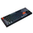 Adesso - EasyTouch 1100 Clavier mécanique – RVB, filaire/sans fil/Bluetooth, 88 touches, hot-swappable, QMK/VIA, touche Copilot-Support programmable VIA/QMK : personnalisez chaque touche, macro et effet RVB à l’aide d’un logiciel open source