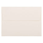 JAM Paper - Enveloppes d'invitation Strathmore A6 - 4,75 po x 6,5 po - Vélin blanc naturel - 50/paquet (30243I)-Vélin blanc naturel