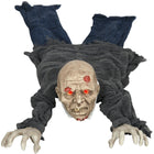 HOMCOM - Décoration d'Halloween 55 - 1" Zombie rampant - activé par le son-Le bras est pliable comme vous le souhaitez 