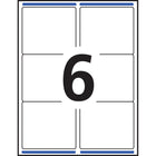 Avery - 35524 Étiquettes imperméables, 3⅓" x 4", adhésif permanent, pour imprimantes laser, blanc, Paquet de 60-Créez et imprimez vos propres étiquettes personnalisées à l’aide de notre logiciel Création et impression en ligne gratuit et d'utilisation facile