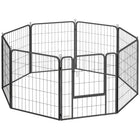 PawHut - Parc à chiens portable et pliable 8 panneaux robuste - 31,5 po H-Huit panneaux sont configurés en différentes formes pour des installations polyvalentes
