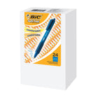 BIC - Soft Feel Stylo-Bille Rétractable - 1,0 mm - encre bleue - paquet de 24-Un paquet de 24 stylos-billes rétractables bleus BIC Soft Feel