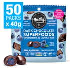 Healthy Crunch - Fruits au chocolat noir et aux myrtilles, 50 unités x 40 grammes-Sans produits laitiers