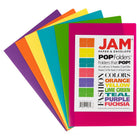 JAM Paper - Chemises plastiques à 2 pochettes - format légal - résistantes - couleurs tendance assorties - Paquet de 6-Taille : 9 x 14,5 pouces | Convient facilement aux documents A4
