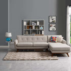 Modway - Solvea Treillis marocain Tapis 5 pi l x 8 pi L Shag Area - Beige et ivoire-Dessous du tissu de jute adhéré