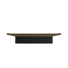 Manhattan Comfort - Centre de divertissement flottant Vernon 62,99 po style mid-century moderne - brun rustique et noir-Garantie limitée du fabricant de 30 jours