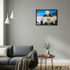Patrice Bergeron Boston Bruins Face-Off sur toile - Toile encadree - 31" x 22"-Prêt à accrocher - livré entièrement assemblé