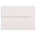 JAM Paper Enveloppes d'invitation Strathmore A1 4 barres - 3,625 x 5,125 po - Vélin blanc brillant - paquet de 50-Couleur blanche