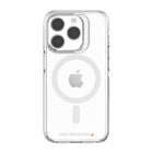AXS - Crystal Shield Étui D3O MagSafe compatible pour Apple iPhone 15 Pro Max - Transparent-Protection anti-UV pour afficher clairement le design original de votre cellulaire