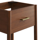 Modway - Zaire 18" Armoire de toilette de salle de bain (lavabo non inclus) - Noyer-Assemblée requise