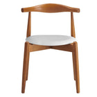 Modway - Stalwart Restauration Fauteuil d’appoint - Blanc noyer foncé-8
