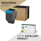 Ecotone - 70C1HC0 Remanufacturés Toner Cartridge - Cyan -Couleur : Cyan