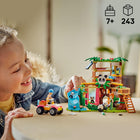 LEGO - Friends Les Soins Animaliers au Sanctuaire des Pandas, Jouet d’Ensemble de Construction 42648-Cabane dans les arbres avec vtt: L’ensemble comprend une cabane dans les arbres à construire, qui abrite le sanctuaire des pandas, ainsi qu’un VTT pour transporter de la nourriture et des fournitures pour prendre soin des animaux